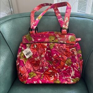 VINTAGE VERA BRADLEY Wilma Tote Vintage Rose
